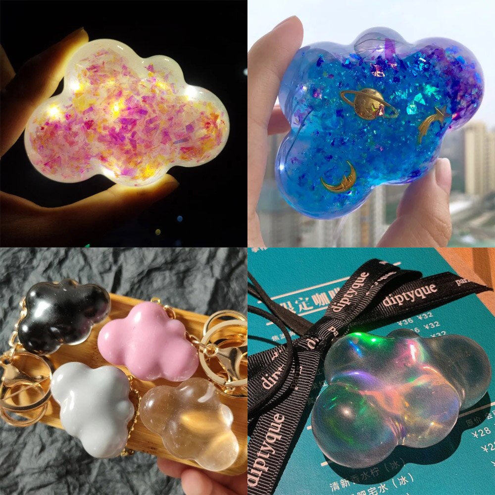 Peris Gems Silicone 3D Cloud Resin Epoxy Decoration Molds SHEIN Amazon Temu