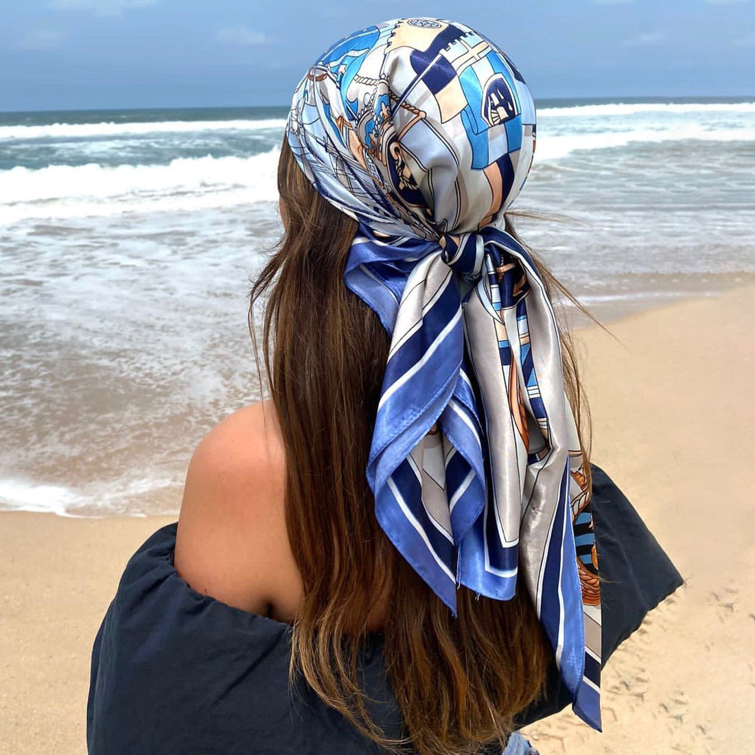 Peris Gems  Silk Scarf Top Headwraps for Women | Vintage Four Seasons Hair Scarf Bandana SHEIN Amazon Temu