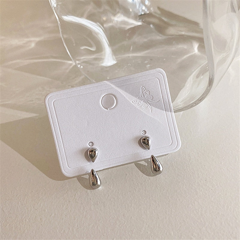 Peris Gems silver 2 Gold Waterdrop Earrings | Women&