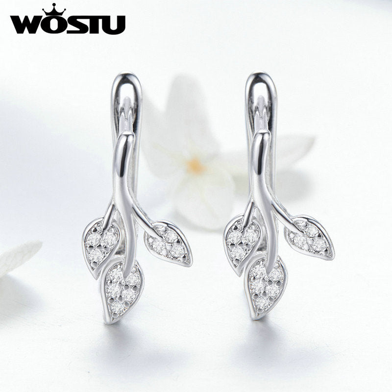 Peris Gems Silver Autumn Leaves Flower Stud Earrings for Women | Silver Diamond Earrings for Women SHEIN Amazon Temu