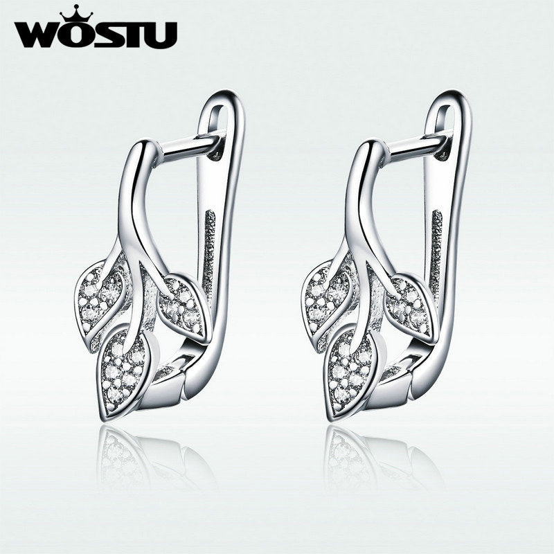 Peris Gems Silver Autumn Leaves Flower Stud Earrings for Women | Silver Diamond Earrings for Women SHEIN Amazon Temu