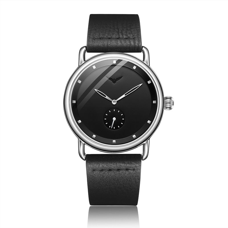 Peris Gems silver black Casual Simple and Luxurious Slim Leather Watches for Men SHEIN Amazon Temu