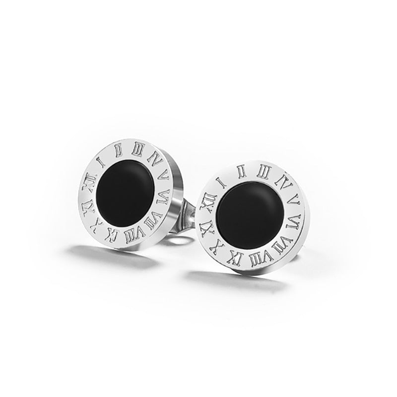 Peris Gems Silver Black Diamond Stud Earrings for Women | Small Crystal Earrings SHEIN Amazon Temu