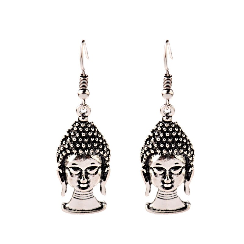 Peris Gems Silver Buddha Dangle Earrings for Women | Ethnic Indian Sterling Silver Tassel Earrings SHEIN Amazon Temu