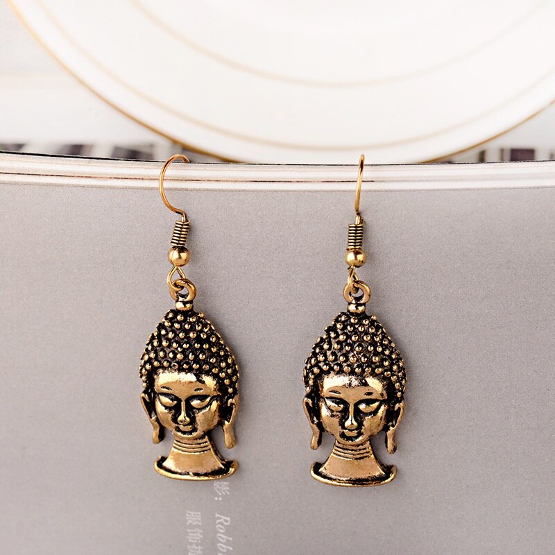 Peris Gems Silver Buddha Dangle Earrings for Women | Ethnic Indian Sterling Silver Tassel Earrings SHEIN Amazon Temu