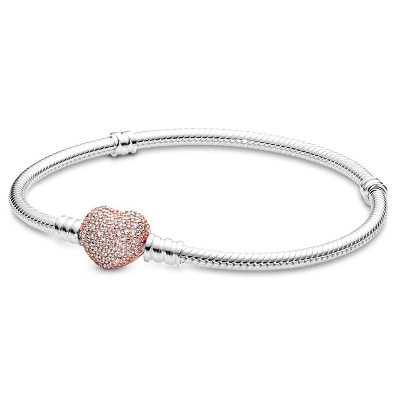 Peris Gems Silver Chain Charm Bracelets | Silver Love Bracelet SHEIN Amazon Temu