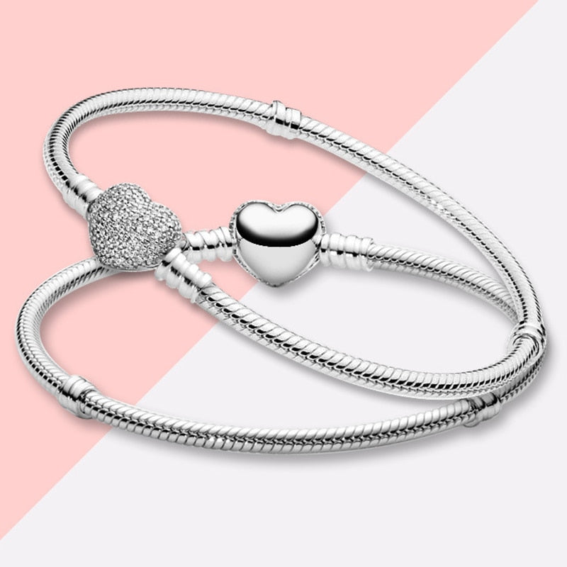 Peris Gems Silver Chain Charm Bracelets | Silver Love Bracelet SHEIN Amazon Temu