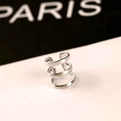 Peris Gems silver Clip-On U Shaped No Piercing Cuff Earrings for Women SHEIN Amazon Temu