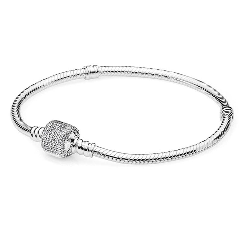Peris Gems Silver Diamond / 16cm Silver Chain Charm Bracelets | Silver Love Bracelet SHEIN Amazon Temu