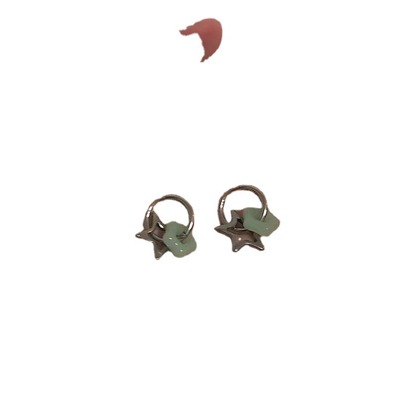 Peris Gems Silver Double Star Stud Earrings | Women&