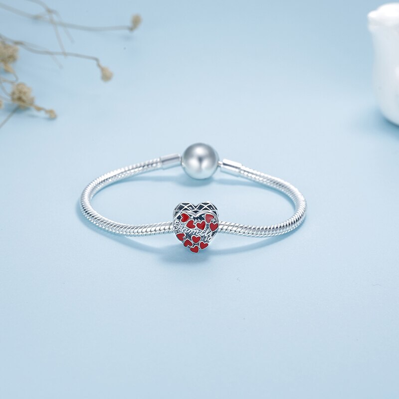 Peris Gems Silver Enamel Heart Shaped Charms for Jewelry Making SHEIN Amazon Temu