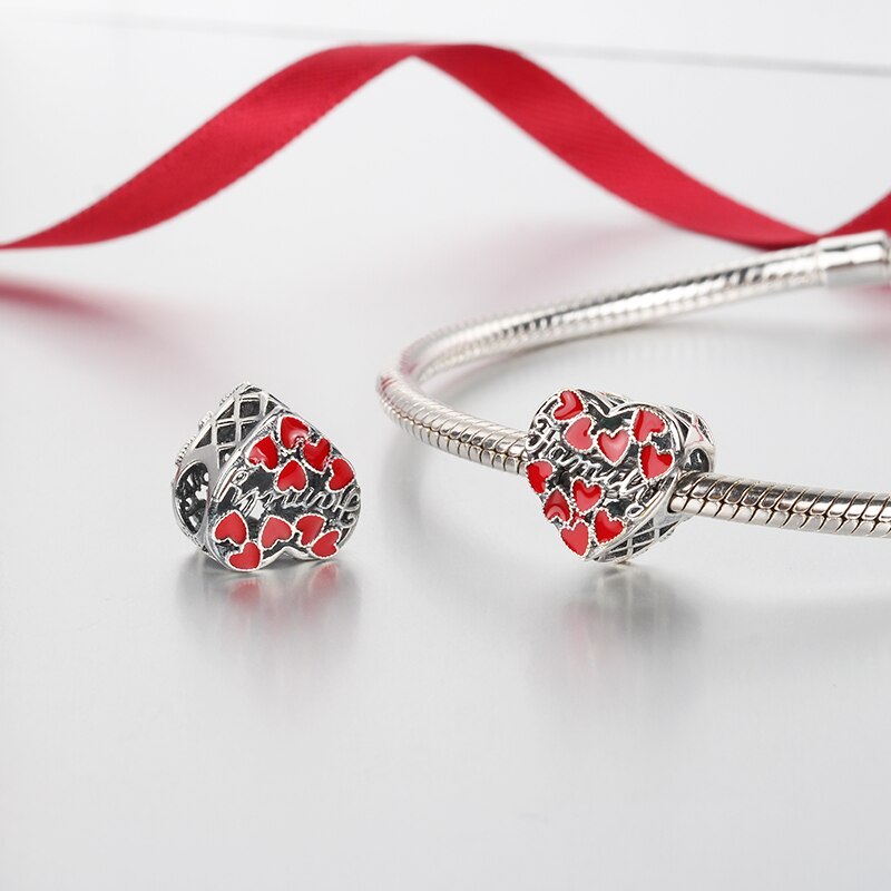Peris Gems Silver Enamel Heart Shaped Charms for Jewelry Making SHEIN Amazon Temu