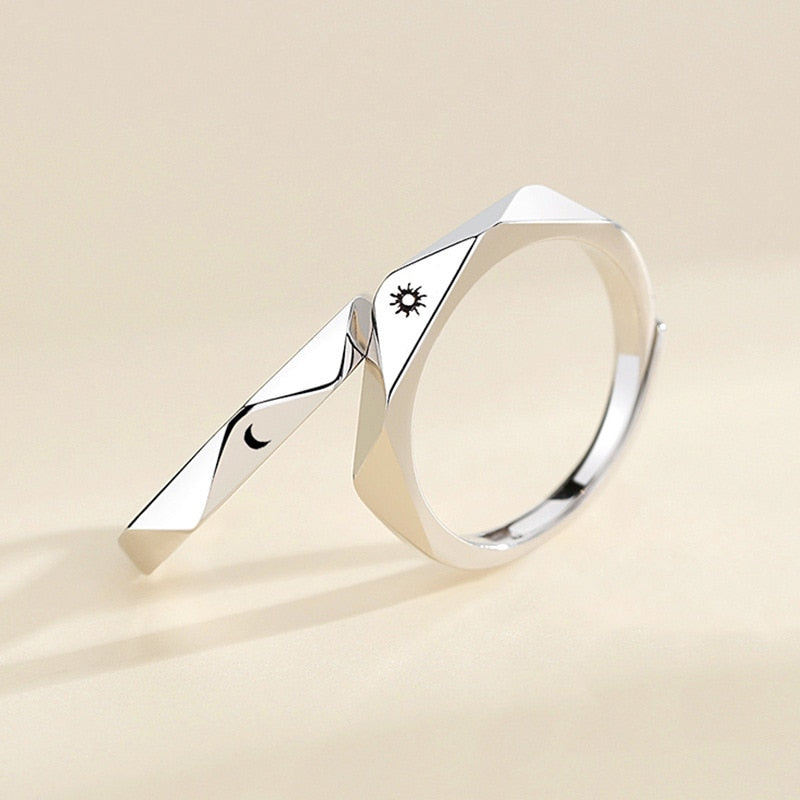 Peris Gems Silver Green Leaf Rings for Couples | 2pc Silver Unisex Rings SHEIN Amazon Temu