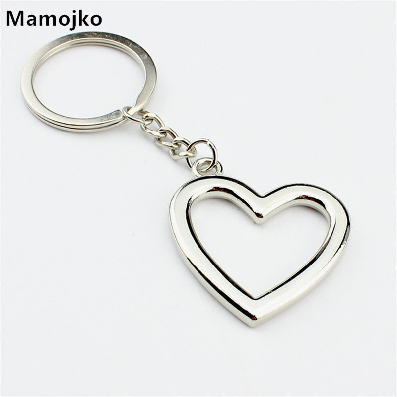 Peris Gems Silver Hollow Heart Keychains | Love Charm Key Ring Keychain SHEIN Amazon Temu