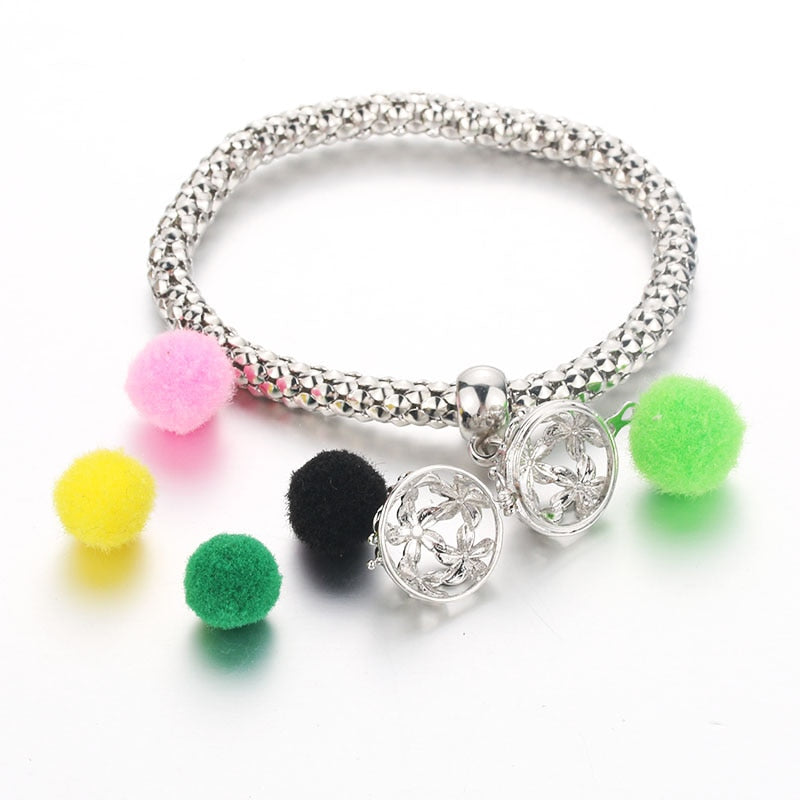 Peris Gems Silver Oil Diffuser Flower Bracelets Unisex | Aromatherapy Lockets Bracelets Silver Oil Diffuser Flower Bracelets Unisex | Aromatherapy SHEIN Amazon Temu