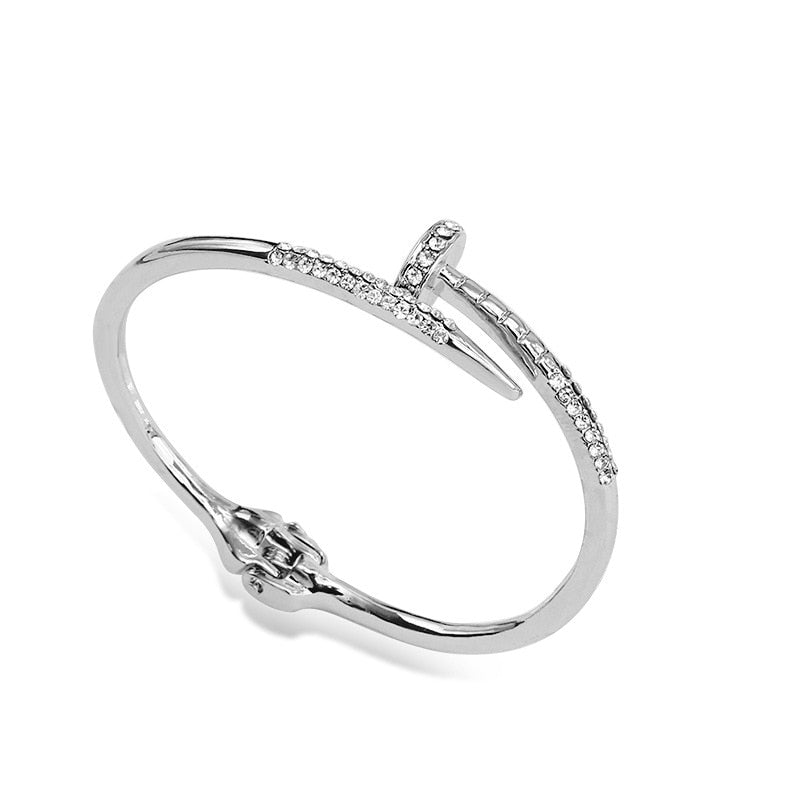 Peris Gems Silver Open Spring Diamond Bracelet Unisex | Gold Bracelet SHEIN Amazon Temu