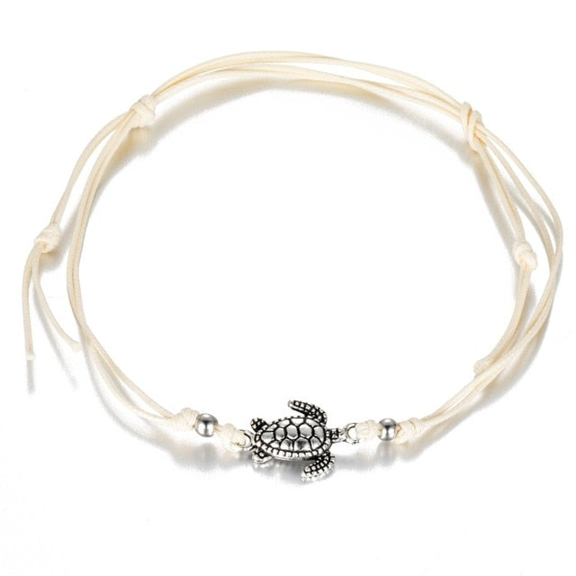 Peris Gems Silver Plated White Boho Seashell Anklets for Women | Turtle Anklets SHEIN Amazon Temu