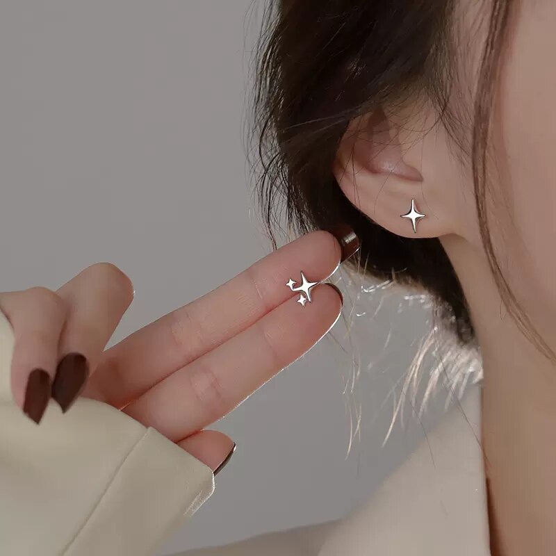 Peris Gems silver Silver Shooting Star Stud Earrings for Women SHEIN Amazon Temu