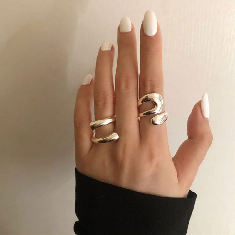 Peris Gems Silver Waterdrop Shaped Rings for Women SHEIN Amazon Temu