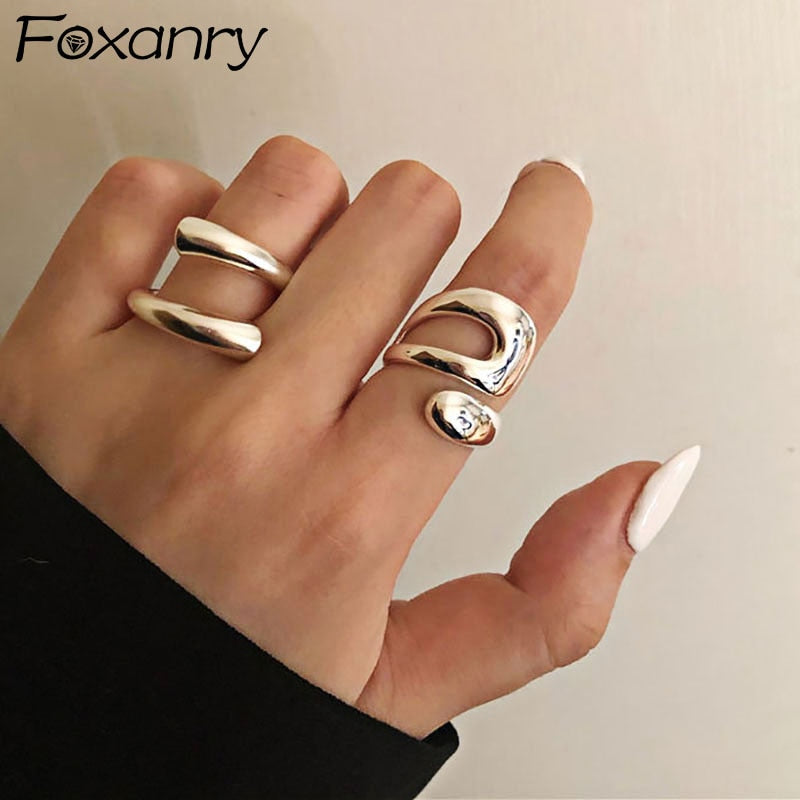 Peris Gems Silver Waterdrop Shaped Rings for Women SHEIN Amazon Temu