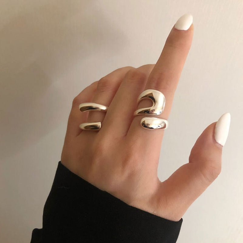 Peris Gems Silver Waterdrop Shaped Rings for Women SHEIN Amazon Temu