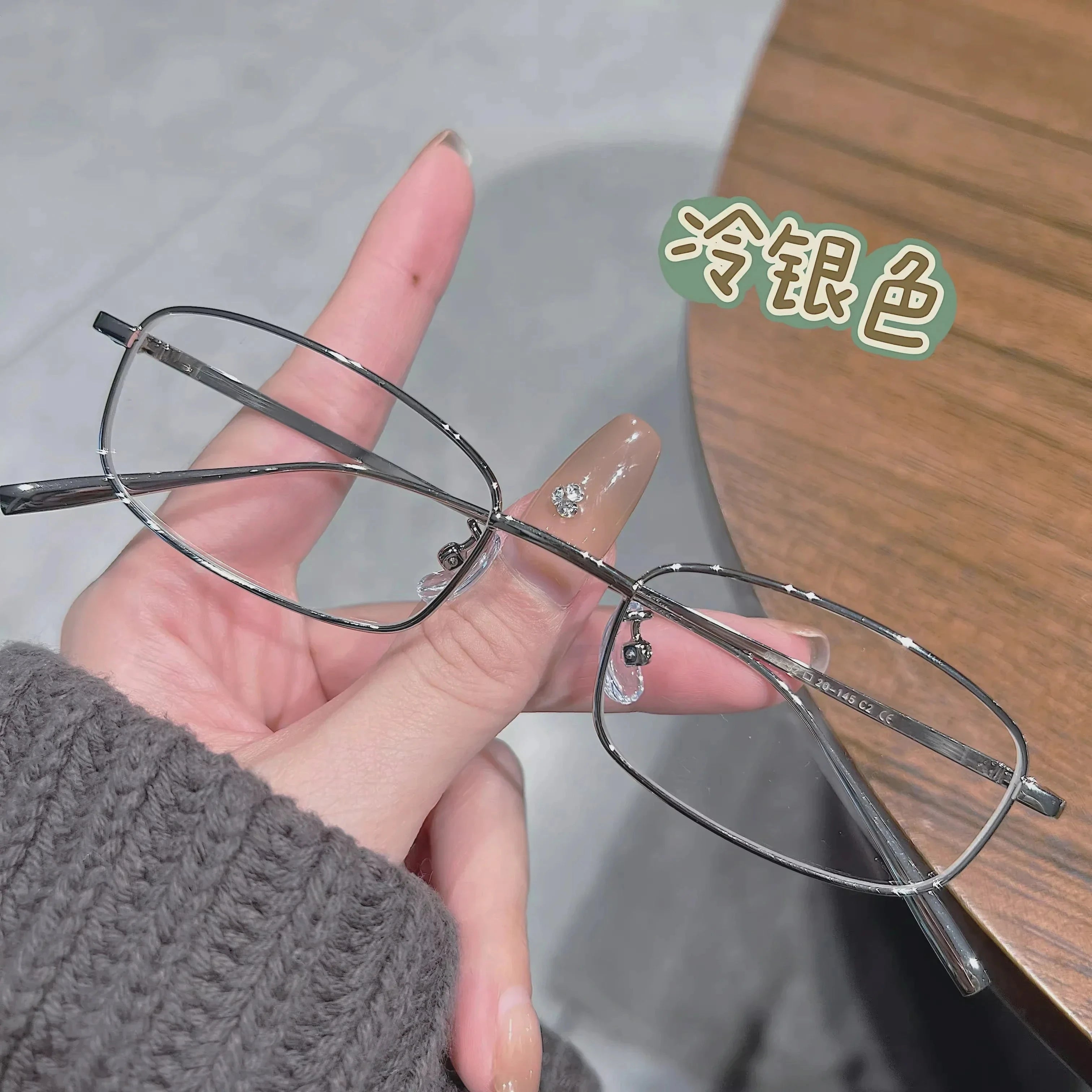 Peris Gems silver Y2K Harajuku Retro Small Square Frame Glasses for Women Metal Eyeglasses Clear Reading Spectacle Blue Light Blocking Eyewear Y2K Harajuku Retro Small Square Frame Glasses for Women Metal Eyeglasses Clear Reading Spectacle Blue Light Blocking Eyewear SHEIN Amazon Temu
