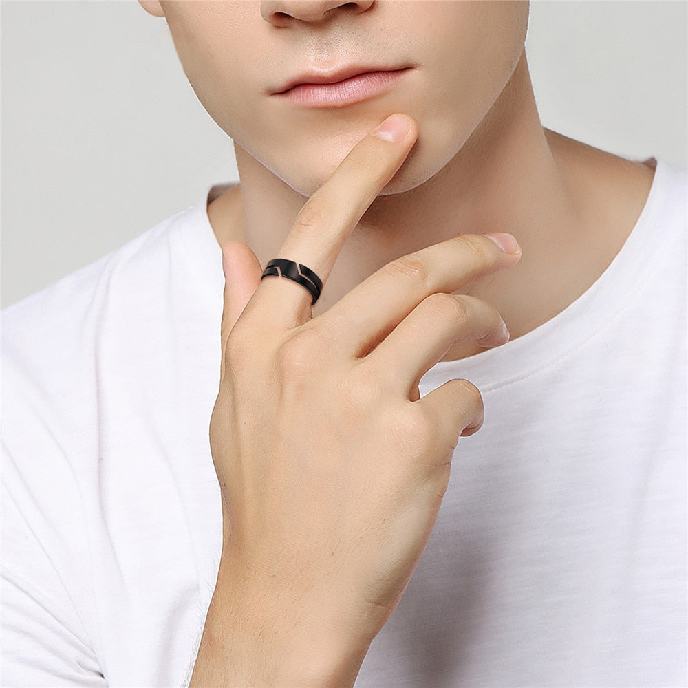 Peris Gems Skyrim Style Stainless Steel Rings - Men Women Casual Jewelry Rings SHEIN Amazon Temu