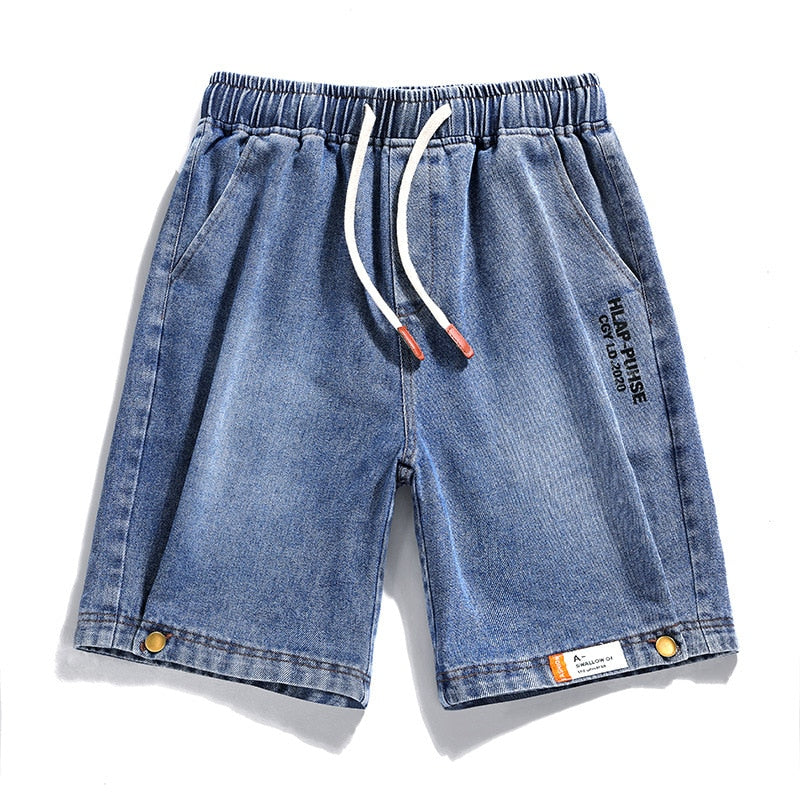 Peris Gems Slim Cotton Jean Shorts for Men | Drawstring Shorts SHEIN Amazon Temu
