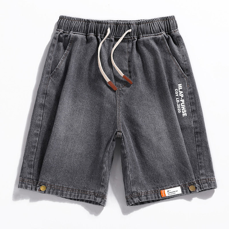 Peris Gems Slim Cotton Jean Shorts for Men | Drawstring Shorts SHEIN Amazon Temu