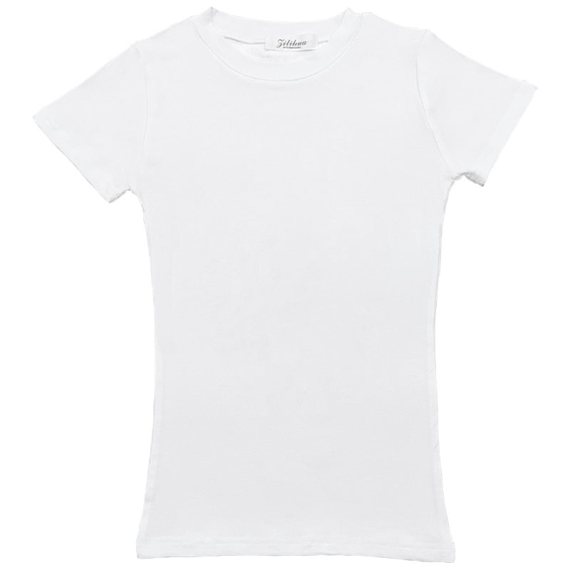 Peris Gems Slim Short Sleeve T-Shirts for Women | Stretchy Comfy Summer Shirt Slim Short Sleeve T-Shirts for Women | Stretchy Summer Shirt SHEIN Amazon Temu
