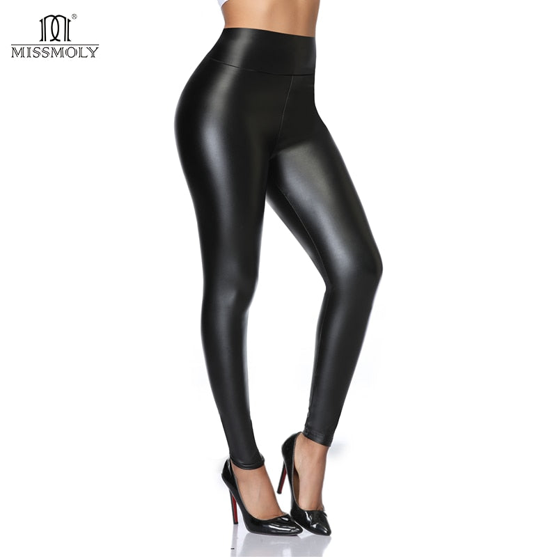Peris Gems Slim Solid High Waist Faux Leather Leggings for Women SHEIN Amazon Temu