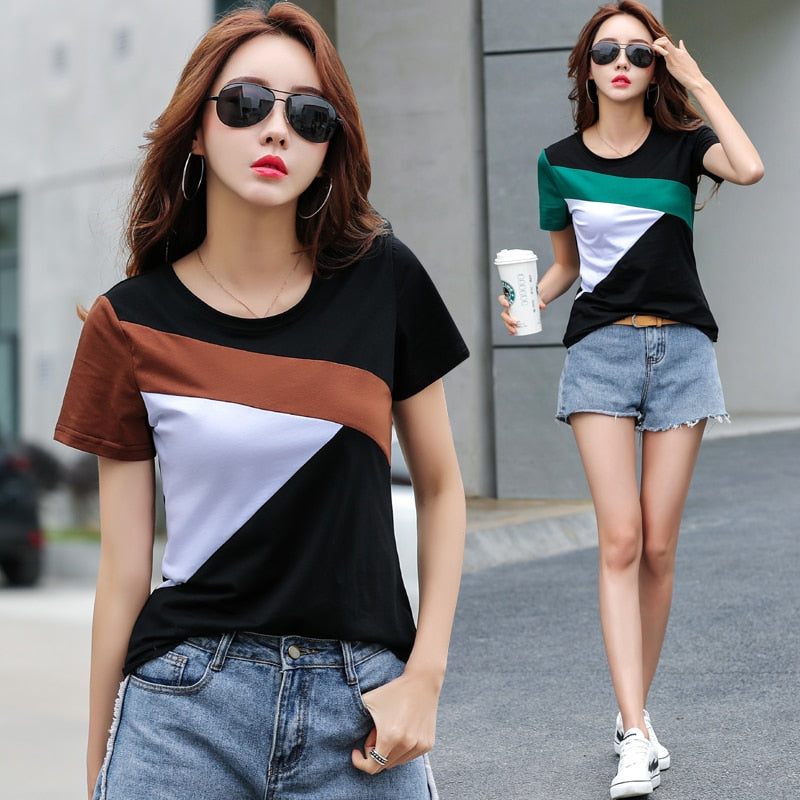 Peris Gems Slim Summer Round Neck Shirt for Women | Women&