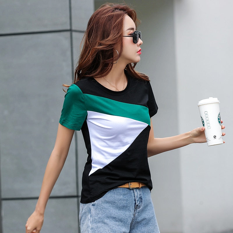 Peris Gems Slim Summer Round Neck Shirt for Women | Women&