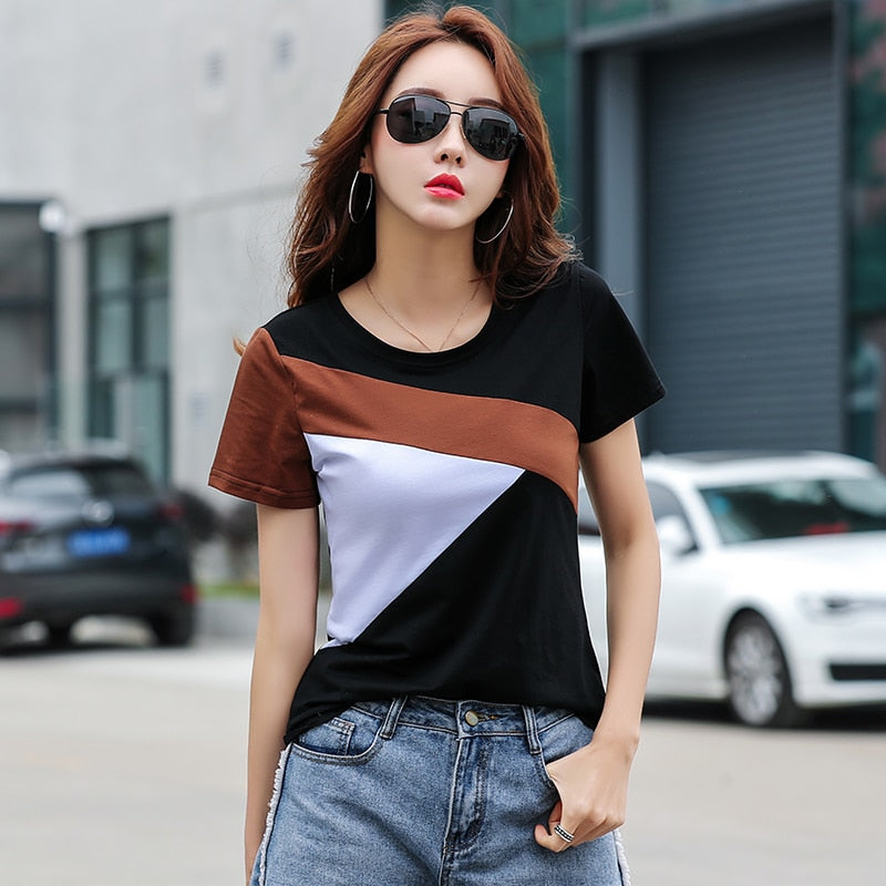 Peris Gems Slim Summer Round Neck Shirt for Women | Women&
