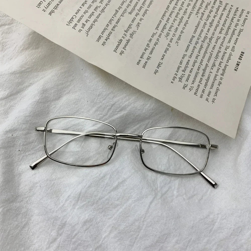 Peris Gems Sliver Y2K Harajuku Small Square Frame Glasses Women Retro Metal Eyeglasses Clear Reading Spectacle Blue Light Blocking Eyewear Y2K Harajuku Small Square Frame Glasses Women Retro Metal Eyeglasses Clear Reading Spectacle Blue Light Blocking Eyewear SHEIN Amazon Temu
