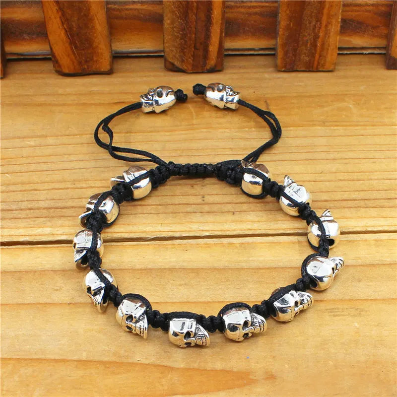 Peris Gems Smiling Skeleton Skull Gothic Bead Bracelets Unisex SHEIN Amazon Temu