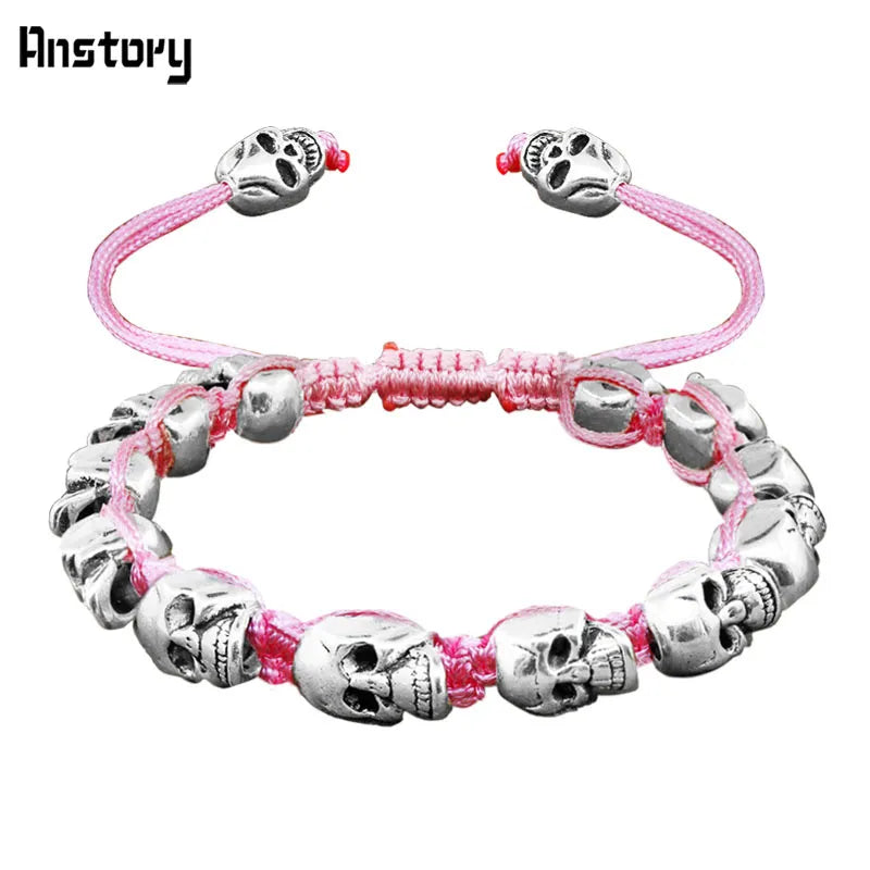 Peris Gems Smiling Skeleton Skull Gothic Bead Bracelets Unisex SHEIN Amazon Temu