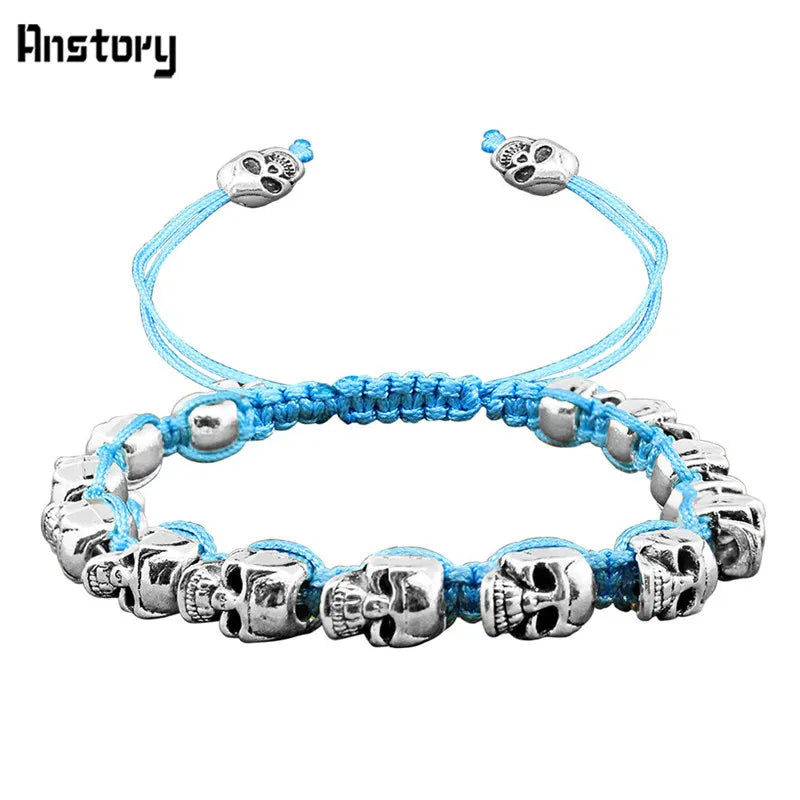 Peris Gems Smiling Skeleton Skull Gothic Bead Bracelets Unisex SHEIN Amazon Temu