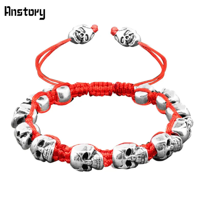 Peris Gems Smiling Skeleton Skull Gothic Bead Bracelets Unisex SHEIN Amazon Temu