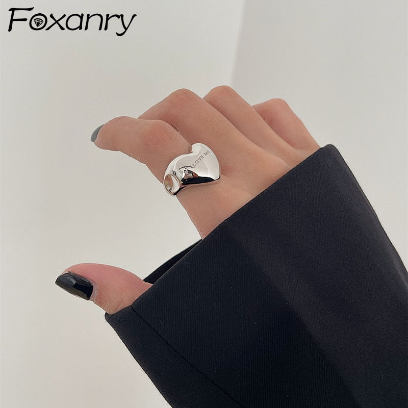 Peris Gems Smooth Silver Resizable Heart Ring for Women SHEIN Amazon Temu