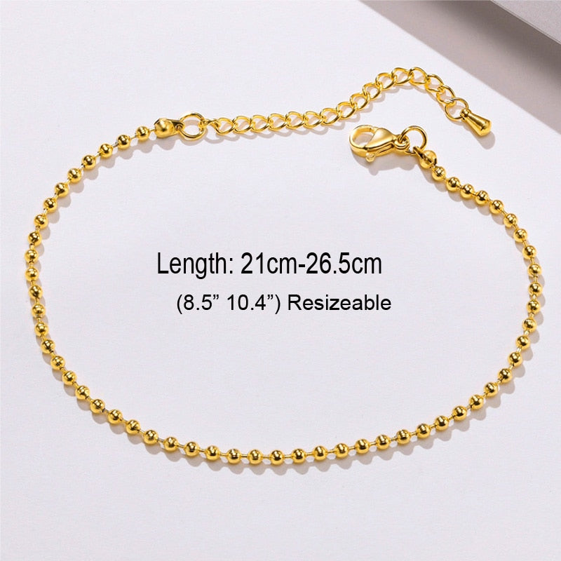 Peris Gems Snake Chain Anklet for Women | Stainless Beach Ankle Bracelet for Women SHEIN Amazon Temu