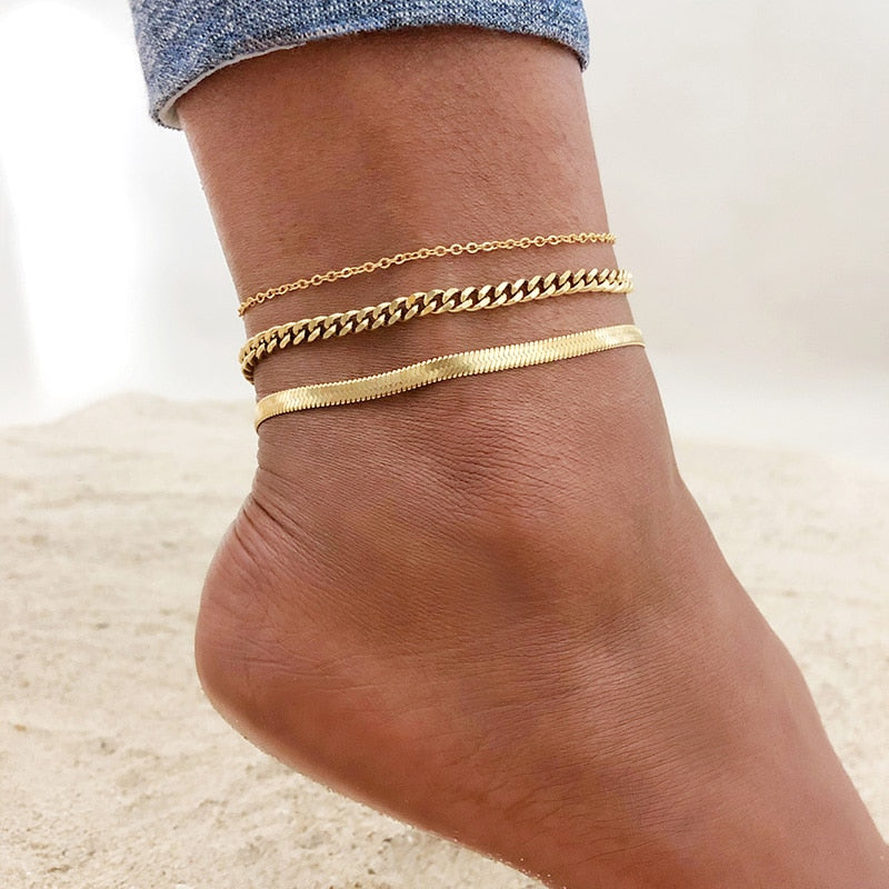 Peris Gems Snake Chain Anklet for Women | Stainless Beach Ankle Bracelet for Women SHEIN Amazon Temu
