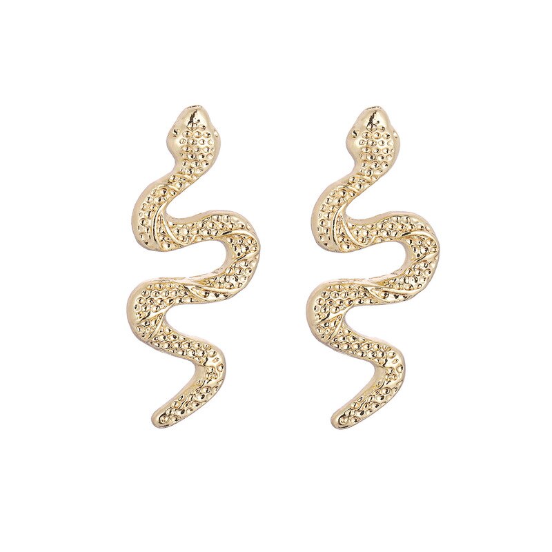 Peris Gems Snake Stud Earrings for Women | Gold Punk Women&