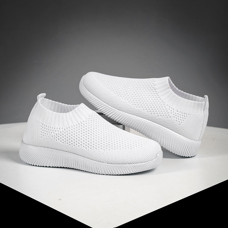 Peris Gems Soft Knitted Mesh Slip-On Shoes for Women | Comfortable Walking Shoe Soft Knitted Mesh Slip-On Shoes for Women | Walking Shoe SHEIN Amazon Temu