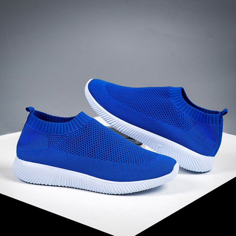 Peris Gems Soft Knitted Mesh Slip-On Shoes for Women | Comfortable Walking Shoe Soft Knitted Mesh Slip-On Shoes for Women | Walking Shoe SHEIN Amazon Temu