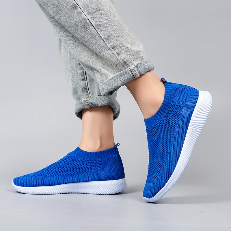 Peris Gems Soft Knitted Mesh Slip-On Shoes for Women | Comfortable Walking Shoe Soft Knitted Mesh Slip-On Shoes for Women | Walking Shoe SHEIN Amazon Temu
