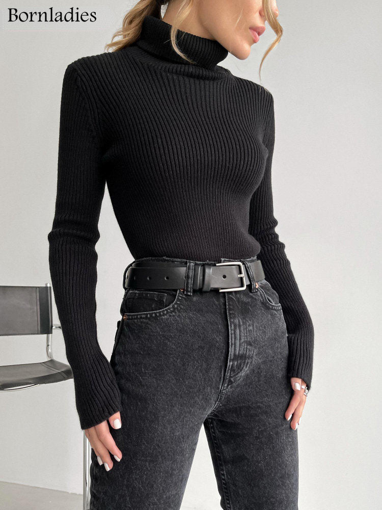 Peris Gems Soft Slim Turtleneck Sweater for Women | Knitted Sweaters SHEIN Amazon Temu