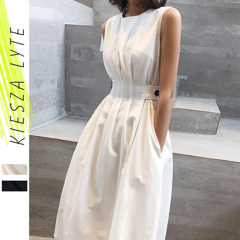 Peris Gems Solid Sleeveless Midi Dresses for Women | Elegant Evening Dress Solid Sleeveless Midi Dress for Women Elegant Evening Dress SHEIN Amazon Temu