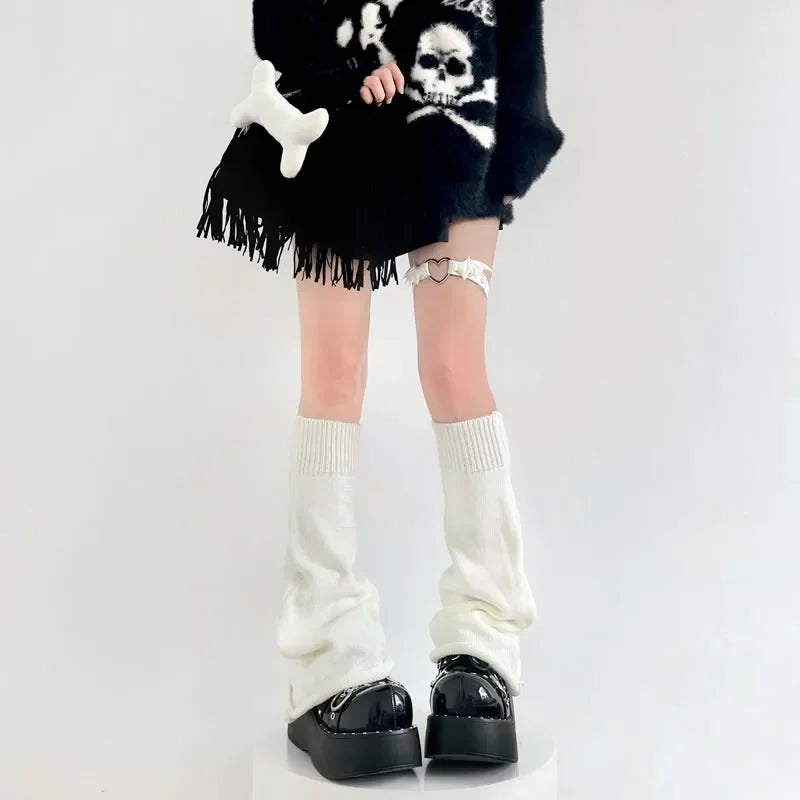 Peris Gems solid white / One Size Y2K Punk Knitted Leg Warmers Star Gothic Cross Harajuku Women Heart Two Side Wear Loose Fit Leg Covers Sock JK Thigh High Lolita Y2K Punk Knitted Leg Warmers Star Gothic Cross Harajuku Women Heart Two Side Wear Loose Fit Leg Covers Sock JK Thigh High Lolita SHEIN Amazon Temu