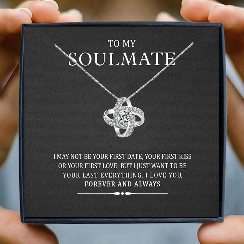 Peris Gems Soulmate Necklace Future Wife Necklaces for Women | Soulmate Love Pendant Silver Diamond Necklaces SHEIN Amazon Temu